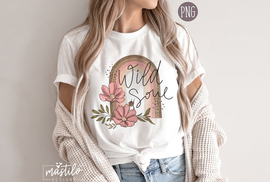 Boho Sublimation Png, Wild Soul Png, Wild Soul Sublimation Download, Boh