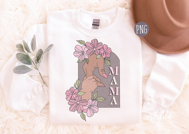 Vintage Mama Graphic, Retro Mama sublimation Design