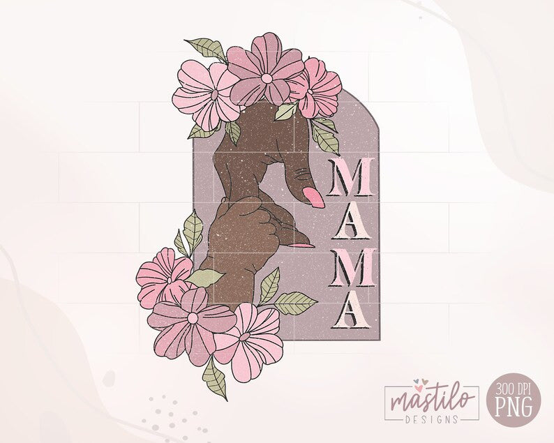 Retro Mama PNG, Mom Sublimation, Vintage Mama Graphic