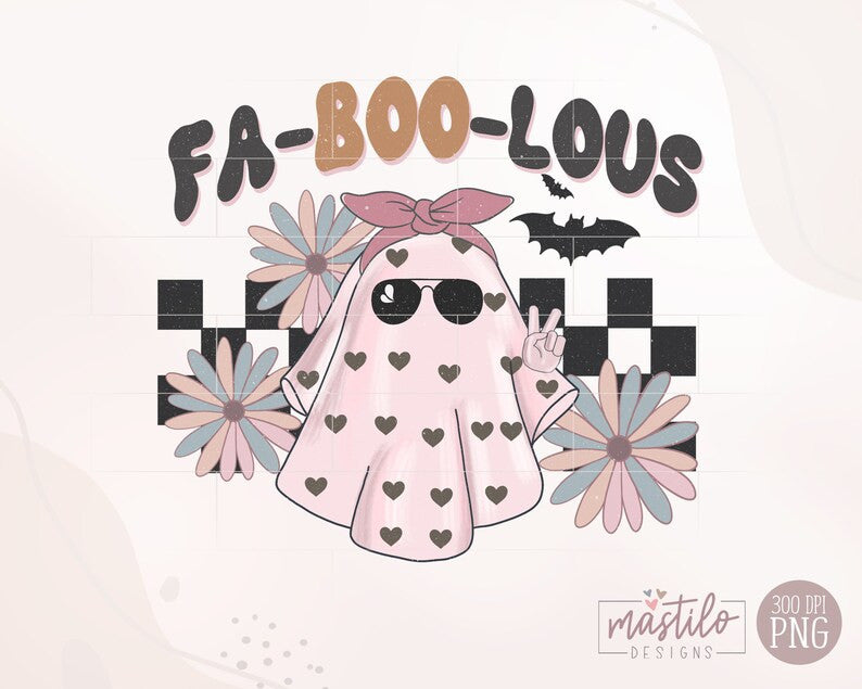 Faboolous Png, Groovy Halloween Png