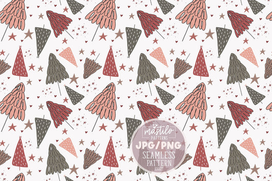 Christmas Seamless Png, Christmas Tree Png, Christmas Tree Pattern