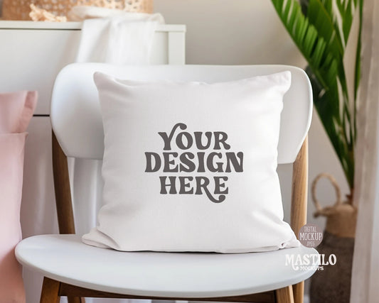 Styled Pillow Mockup, Throw Pillow Mockup, Pillow Mockup, Simple Pillow Mockup