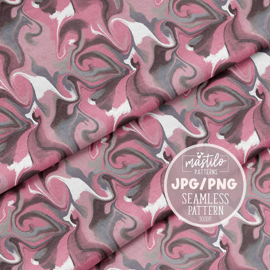 Liquid Marble Seamless Pattern, Groovy Boho Pattern, Retro Fabric Pattern Design