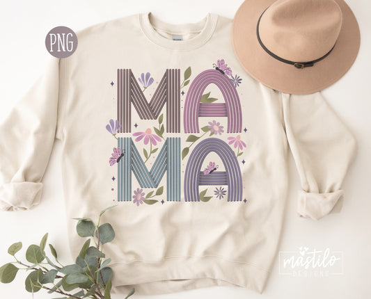 Mama Sublimation PNG, Sublimation designs, Boho Mama sublimation Design