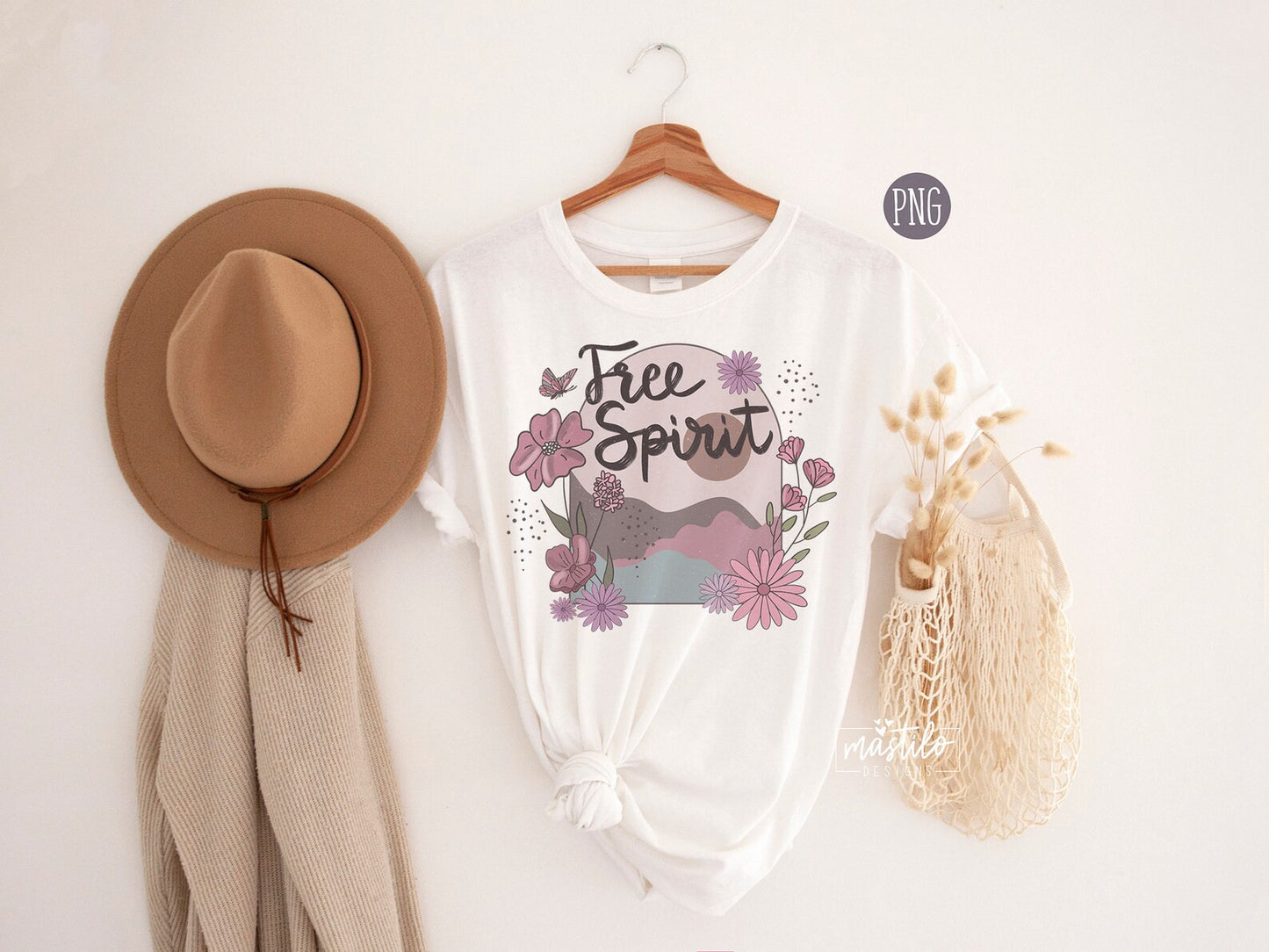 Free Spirit Png, Boho Sublimation Png, Free Spirit Sublimation Download