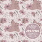 Boho Floral Pattern Design, Boho Seamless Repeat Pattern