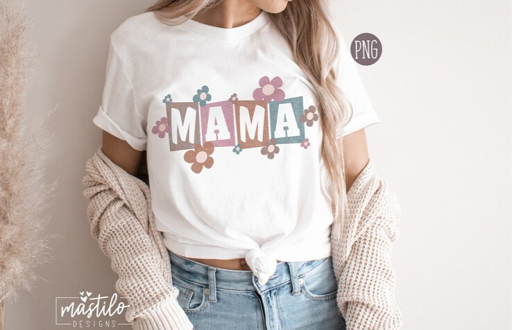 Mama Sublimation PNG, Mother's Day Png, Groovy Mama Png Sublimation Designs