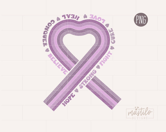 Awareness, Purple Ribbon, Figth Cancer Png, Awareness Sublimation