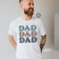 Dad The Myth The Man The Legend Png, Dad Distressed Stacked png