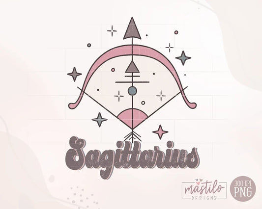 Sagittarius Zodiac, Retro Sublimations, Celestial Png, Zodiac Sign Png