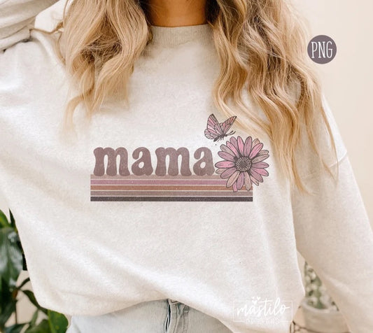 Retro Mama sublimation Design, Vintage Mama Graphic