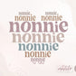 Nonnie Png, Grandma PNG, Nonnie Sublimation PNG