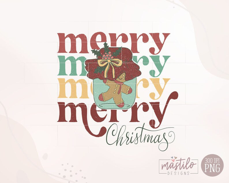 Christmas Sublimation Designs, Merry Christmas Png