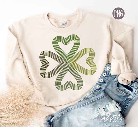 Retro Clover Sublimation Png