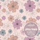 Spring Flowers Seamless Pattern, Floral Fabric Pattern Design