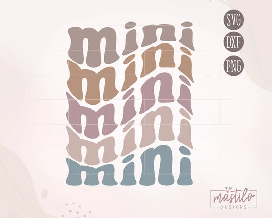 Mini SVG, Mama Mini SVG, Retro Svg, Groovy Svg, Mother's Day Svg