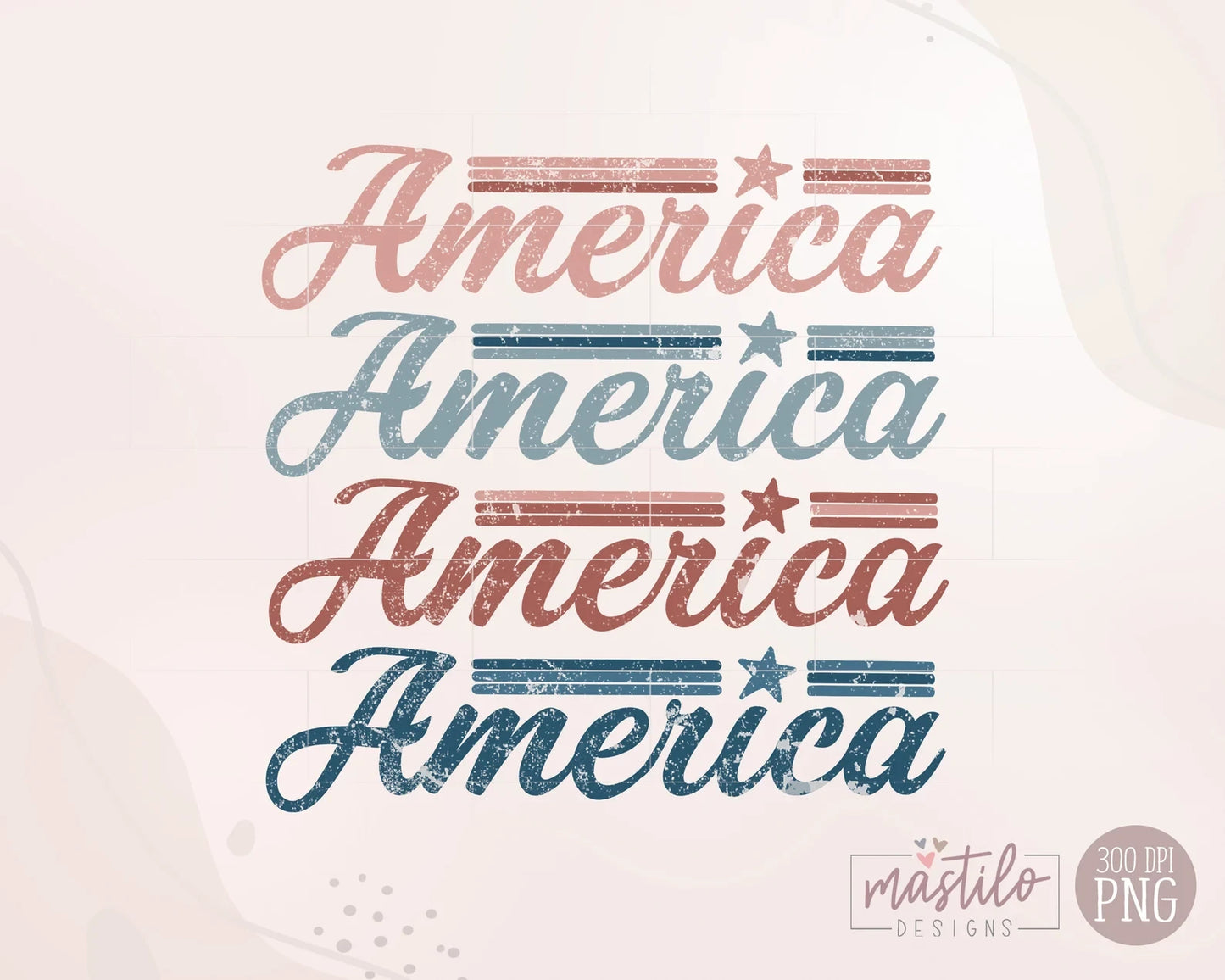 Retro America PNG, America Png, America Vingtage Design