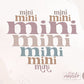 Mini PNG, Retro Png, Groovy Png, Mother's Day Png, Mini Life Png