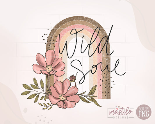 Boho Sublimation Png, Wild Soul Png, Wild Soul Sublimation Download, Boh