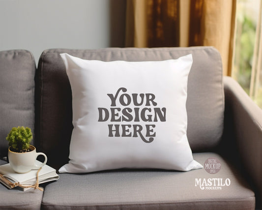 Simple Pillow Mockup, Accent Pillow Mockup Blank Pillow Mockup, Lifestyle JPG