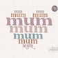 Mum PNG, Mum Png Heart, Retro Png, Groovy Png, Mother's Day Png