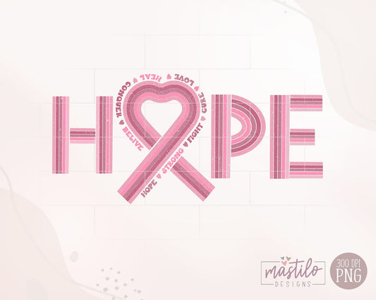 Pink Ribbon Hope Awareness, Hope, Breast Cancer Png