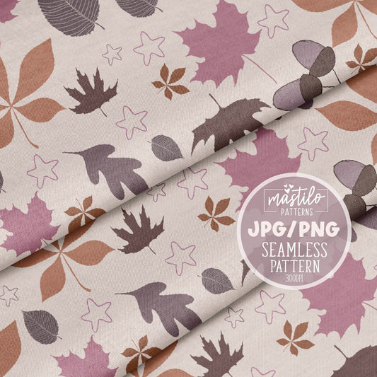 Fall Leaves, Fall Seamless Pattern, Fall Leaves Png, Fall Fabrics Seamless Files