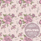 Wild Flowers Seamless Pattern Design, Fabric Pattern Design, Neutral Seamless