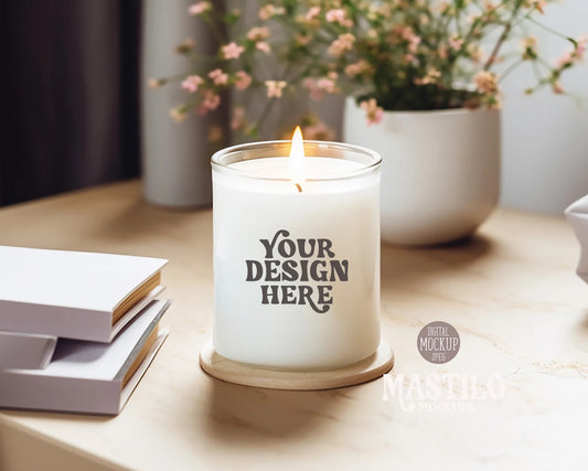 Jar Candle Mockup, Soy Candle Styled Mockup