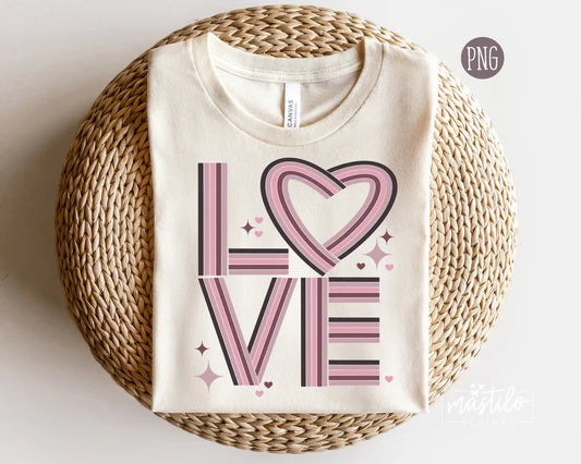 Valentines Png, Retro Love PNG, Valentines Day Shirt design