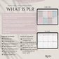 PLR Weekly Planner Page, Simple Minimalist Planner || Commercial Use