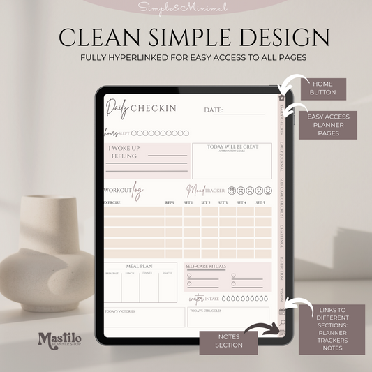 PLR Self Care Planner, Editable Canva Planner Template, Planner for Resell