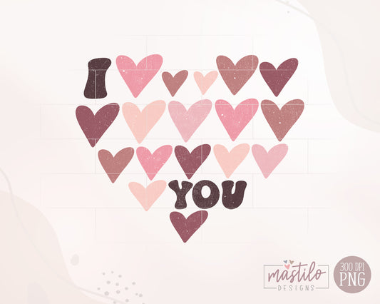 Valentines Png Designs, I Love You PNG, Valentine's Sublimation