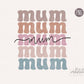 Mum Png, Mum Boho Distressed png, Sublimation designs