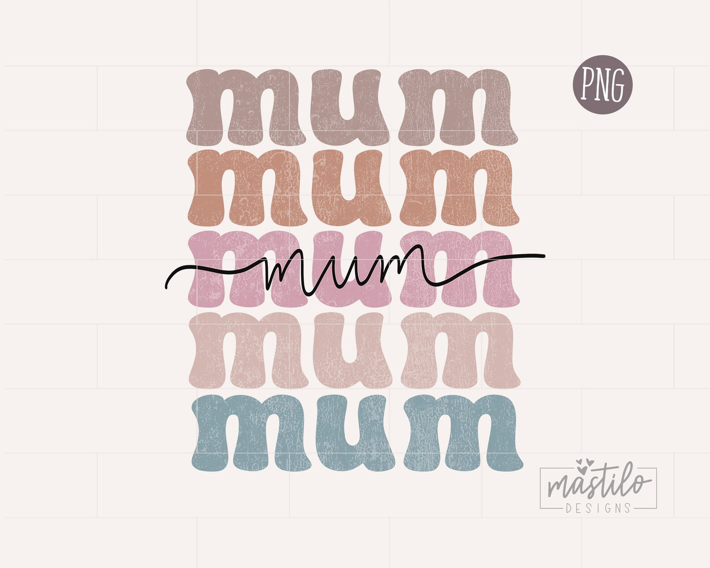 Mum Png, Mum Boho Distressed png, Sublimation designs