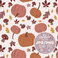 Pumpkins Seamless Pattern, Fall Seamless Pattern, Fall Vibes Sublimation Pattern