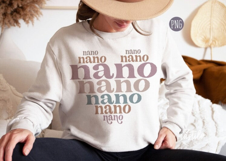 Nano Png, Grandma PNG, Nano Sublimation PNG