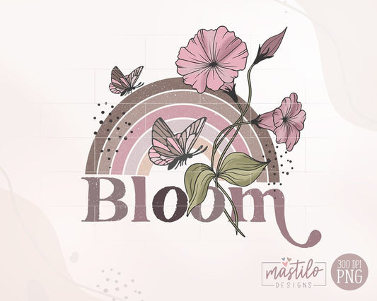 Bloom Png, Bloom Sublimation, Flower Design, Vintage Design