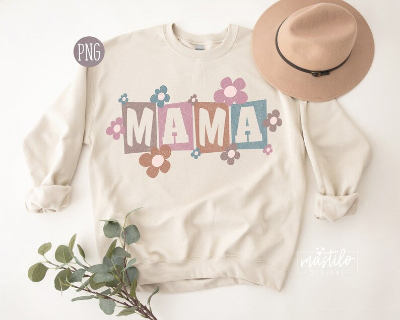 Mama Sublimation PNG, Mother's Day Png, Groovy Mama Png Sublimation Designs