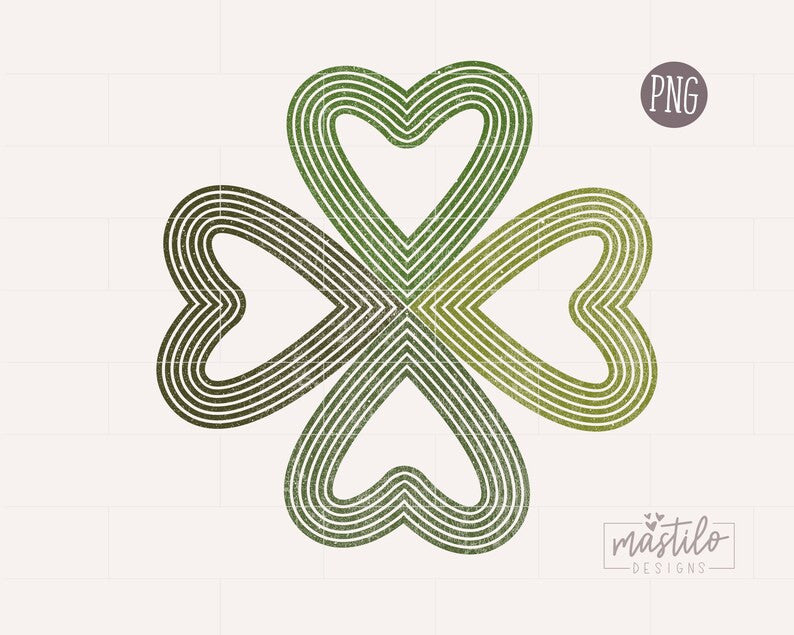 Retro Clover Sublimation Png