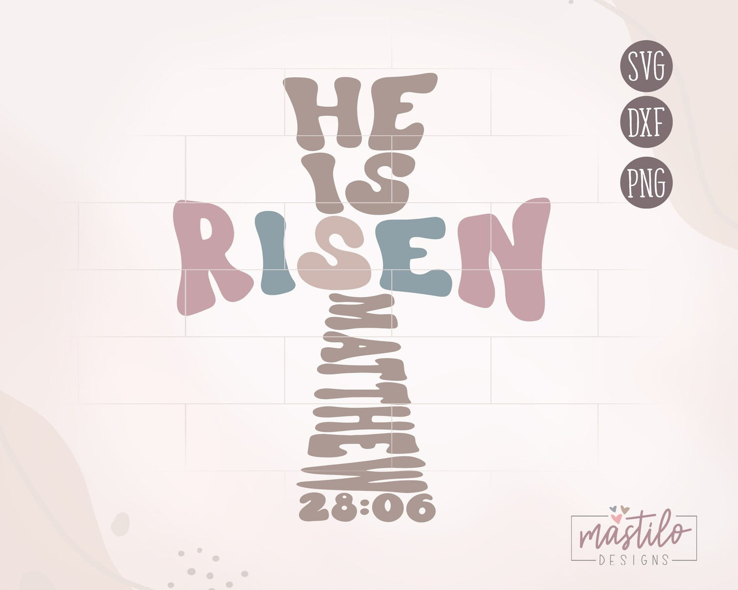 He Is Risen SVG, Cross Svg, Easter Svg, Christian Svg Cut File, Christian SVG