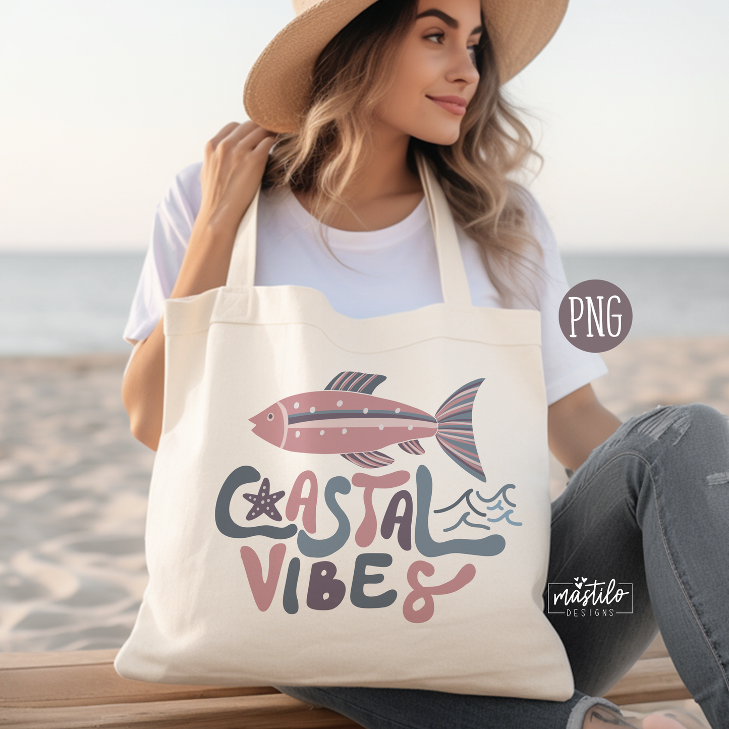 Coastal Vibes Png, Fisherman Aesthetic, Fish PNG, Coastal Artwork, Coastal Vibes